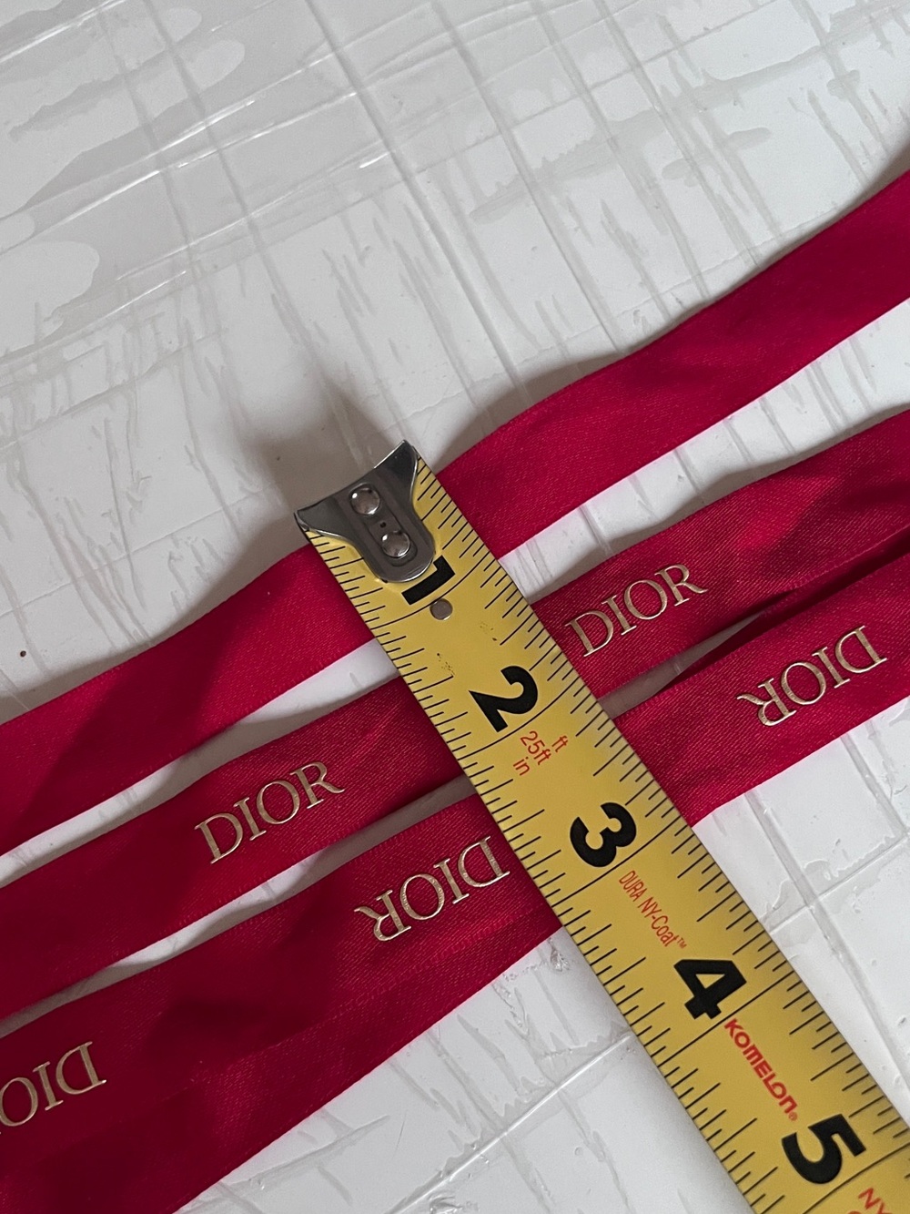 2Pc Dior Satin Ribbon set - Picture 5 of 6